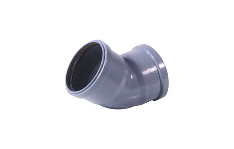 Bocht pvc grijs 45 2 mof dia