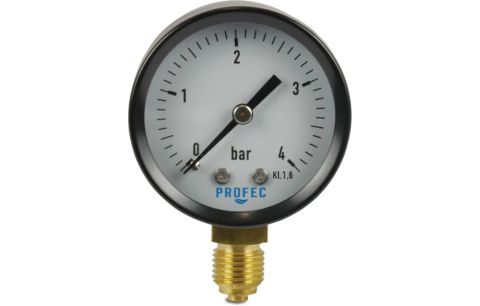 Manometer droog 50mm 0-6 bar 1/4"
