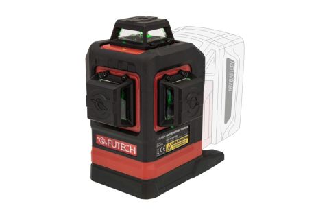 Kruislijnlaser MC3D groen 18V MAX 2mm/10m