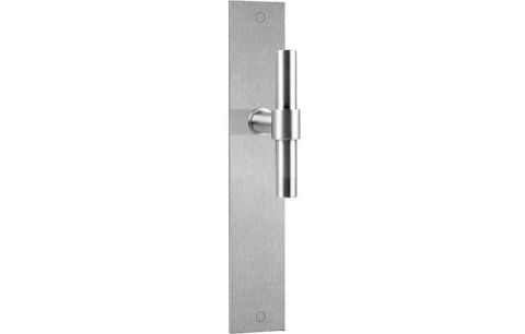 T-greep inox op plaat blind