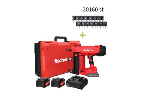 Accu nagelpistool staal/beton FXC 85 + 20160 HP nagels 22mm