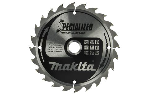 Zaagblad SPECIALIZED hout 165x20x1.5 24T