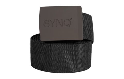 Riem stretch RHODEY metaalvrij zwart