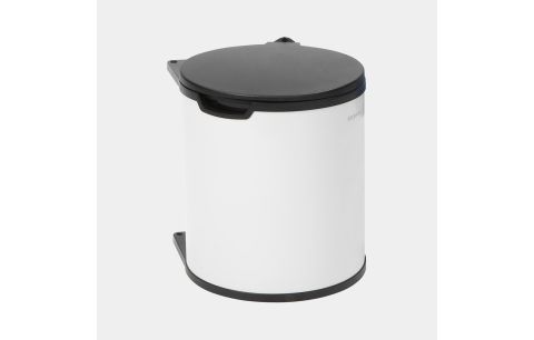 Vuilbak inbouw 15l wit