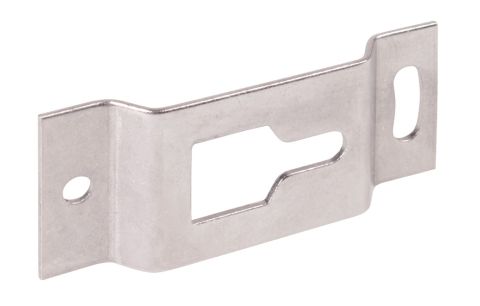 Ophangplaat inox 75x32mm voor luik