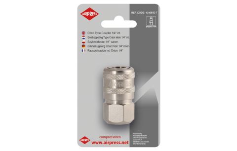 Snelkoppeling binnendraad 1/4" orion