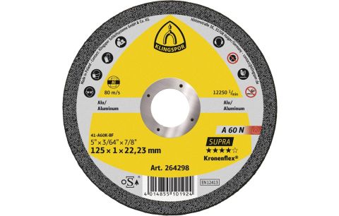 Doorslijpschijf A60N Supra dia 125x1.0x22.23mm