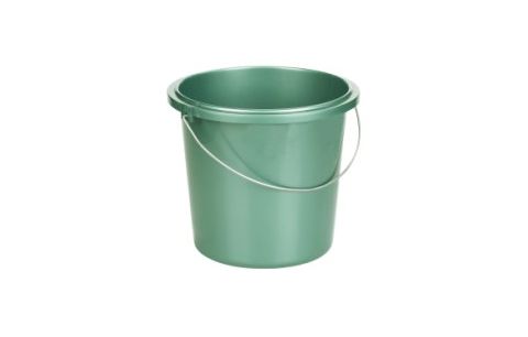 Emmer 13l pvc groen metalic