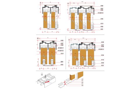 Schuifdeur 4130 hout 80kg