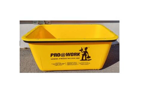 Mortelbak rechthoekig PE 200L