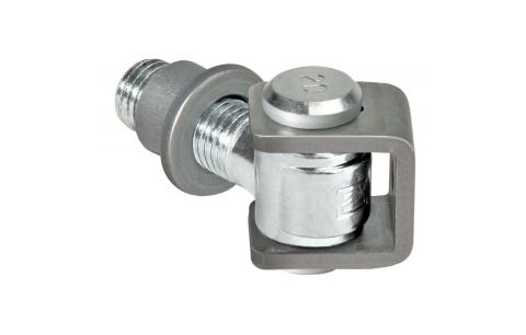 Poortscharnier verzinkt U-houder + bus 120