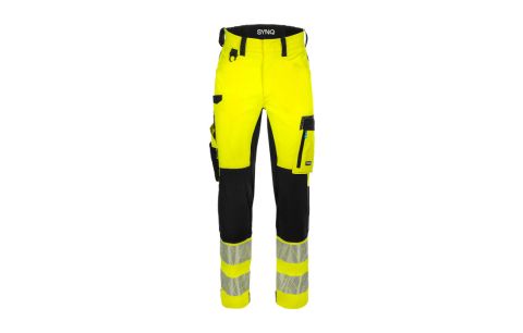 Werkbroek Hi-Vis Stretch NOPAQUE met kniezakken Fluogeel/Zwart M52