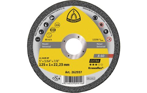 Snijschijf A60 EXTRA rvs/met