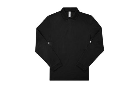 Polo piqué lange mouwen B&C PU425