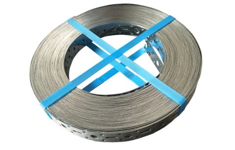 Bandijzer inox 25x0.8mm geboord