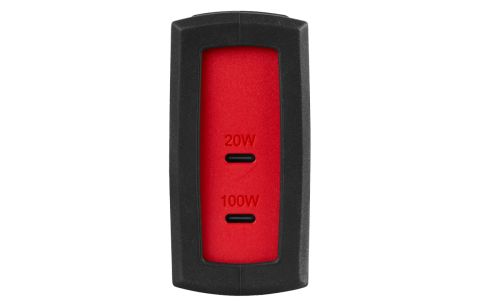 USB-C adapter dubbel (100W + 20W)