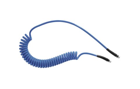 Luchtdrukspiraal dia5x8-2x1/4" blauw 4m