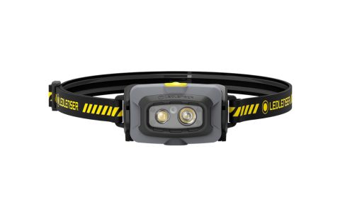 Hoofdlamp HF4R WORK oplaadbaar, 500 lumen, IP68, batterij vooraan