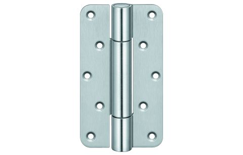 Scharnier inox hoogte 160, breedte 55mm, bladbreedte 42mm
