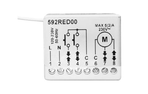 Ontvanger opbouw voor rolluik mini module