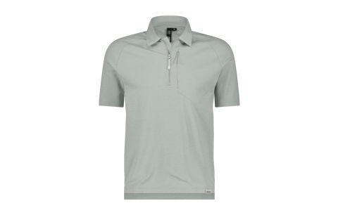 Polo met rits MADIDI (200gr) COPES48 Miragegrijs M