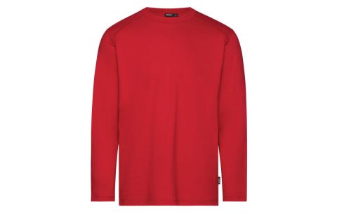 T-Shirt lange mouwen FUND Rood M (180gr) - COPESRE 14 - Katoen/Gerecycled polyester