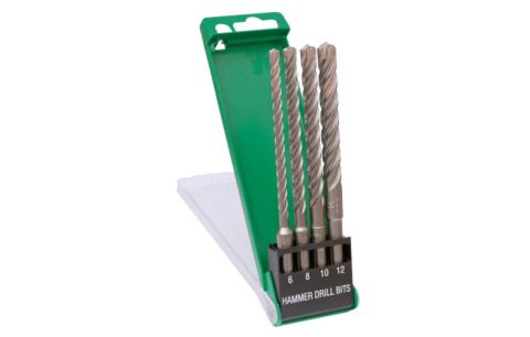 Boor SDS+ vol hard metaal 6/8/10/12 x 165mm, in cassette