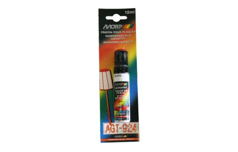 Nummerplaat rood 12ml