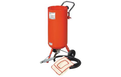Zandstraalketel mobiel 75L trechter