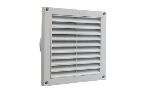 Luchtrooster pvc N21 165x165mm