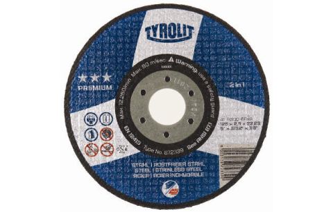 Snijschijf inox/met A30Q 125x2.5x22.23