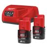 Starterset 12V 2x2.0Ah, Met lader C12 C