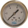 Manometer Glycerine 63mm 0-6 bar 1/4' achteraansluiting