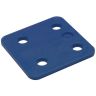 Drukplaat ny zonder sleuf 4mm blauw /48