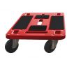 Meubelroller kunststof rood PLPP01 4-zwenkwielen zwart max.210kg