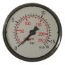 Manometer 1/4m rug 6bar