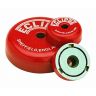 Potmagneet laag rood 38.1x10.35mm