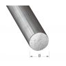 Profiel rond, staal getrokken glans, dia 8mm, 1m