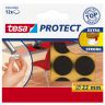 Beschermvilt rond dia 22mm bruin
