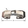 Veerscharnier vz zwaar 105x45mm