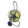 Haspel DP metaal voor 50m 5/8 - 75m 1/2, gemonteerd met slang 50m 5/8