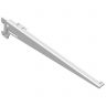Steun enkel Classic 50 L-R met Clip, verstelbaar 38cm Wit