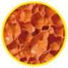 Kunststofspaan 275x130x20mm met oranje sponsrubber