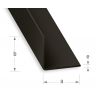 Hoekprofiel pvc zwart 15x15mm, 1m