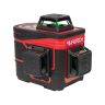 Kruislijnlaser MC3D Compact groen Li-ion 2mm/10m
