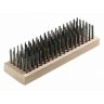 Staalborstel hout 185x57mm