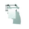 Wc papierhouder inox