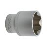Dop zeskant Chroom Vanadium 3/8 10mmx28mm, flank drive