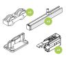 Schuifdeur JUNIOR 100B met 2 Softstops