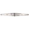 Kistscharnier inox dubbel 292x33mm